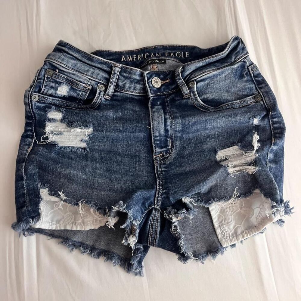 American-eagle Women's Blue and Navy Shorts